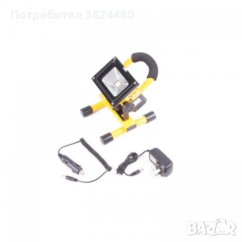 АКУМУЛАТОРЕН LED ПРОЖЕКТОР 10 ИЛИ 20W НА СТОЙКА, снимка 5 - Прожектори - 39932740