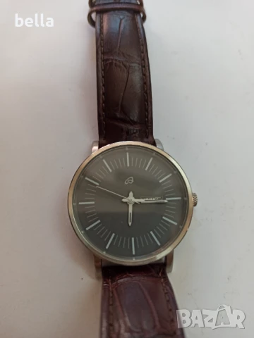 Мъжки стилен часовник AURIOL ,батерия в запазен вид ,работещ, снимка 3 - Мъжки - 50904338