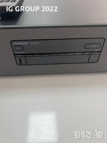 Panasonic SC-DM504EG-K микро Hi-Fi система в черно, 40 W RMS, цифрово радио DAB+, CD, FM радио, Blue, снимка 3 - Аудиосистеми - 41064427