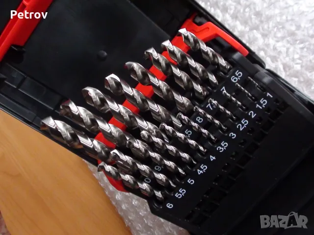 WÜRTH - DIN 338-HSCO - INOX - Germany - ЧИСТО НОВ PROFI-SET 19 Свредла 1-10 mm в Касета/WÜRTH GERMAN, снимка 9 - Бормашини - 40753095