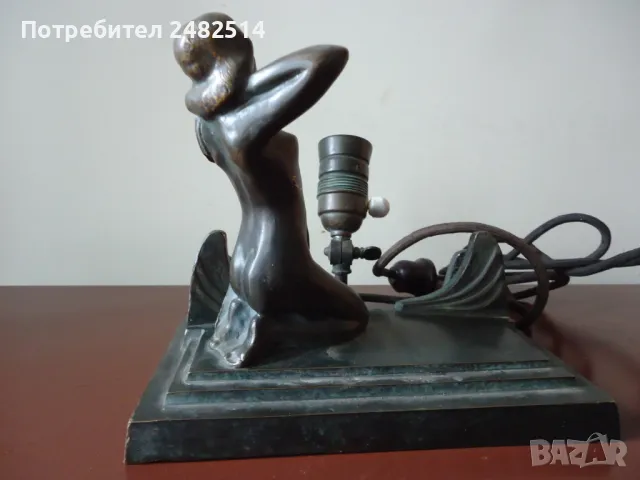 Промоция АР ДЕКО МАРКИРАНА над 100 год. бронз антика статуетка пластика