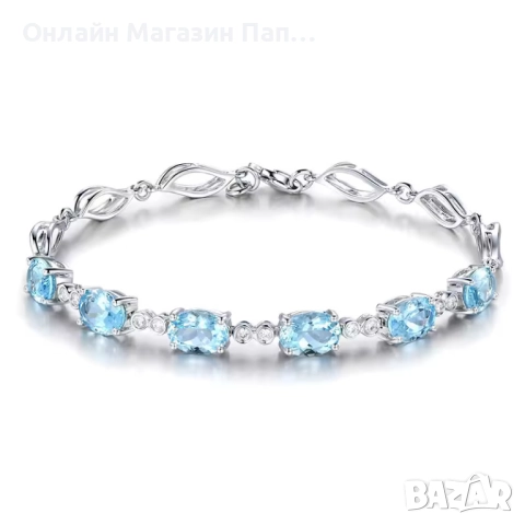 Andara сребърна гривна 925 със синтетични сапфири