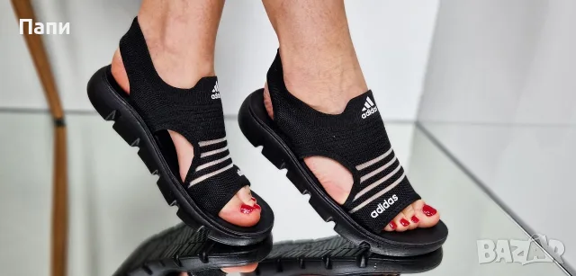 Дамски сандали Adidas черни, снимка 3 - Сандали - 56171404