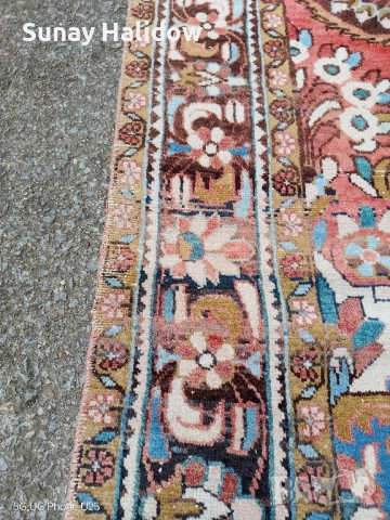 Ръчно тъкан Хамадански килим, снимка 8 - Килими - 51632833