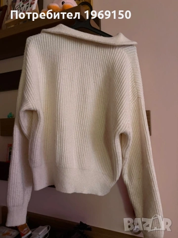 Дамска блузка с цип, снимка 3 - Блузи с дълъг ръкав и пуловери - 53482486