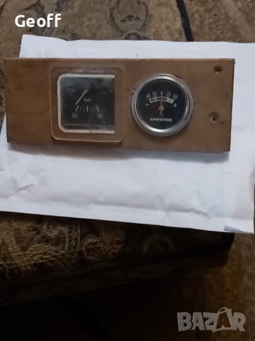 Old Ammeter and Voltmeter,  12v. , снимка 2 - Аксесоари и консумативи - 50706707