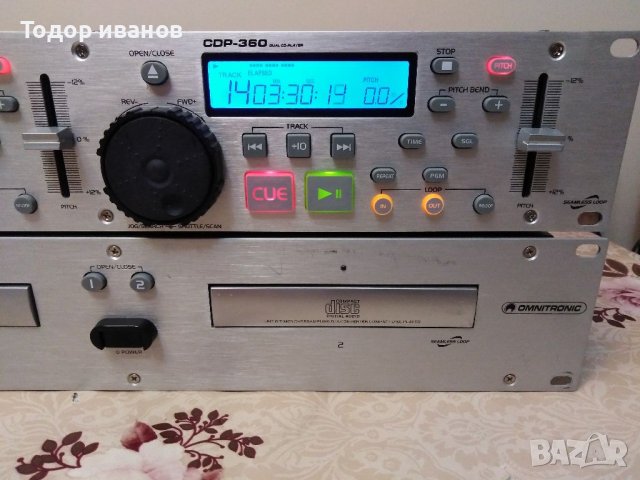 Omnitronic-cdp-360 dual CD player, снимка 3 - MP3 и MP4 плеъри - 38852973