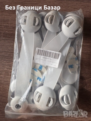 Нов Комплект предпазни заключалки за шкафове и чекмеджета – 12 броя Защита бебе