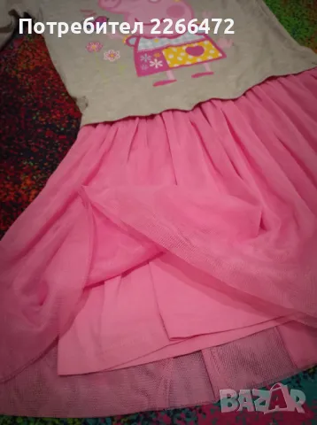 Детска рокля Peppa Pig, снимка 2 - Детски рокли и поли - 47360283