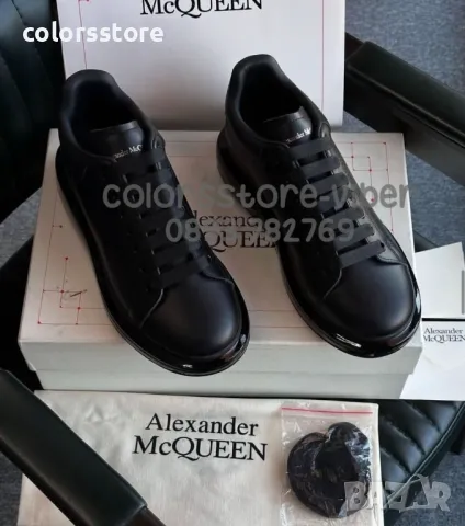 Черни кецове Alexander McQueen-VR155T, снимка 3 - Кецове - 43171921