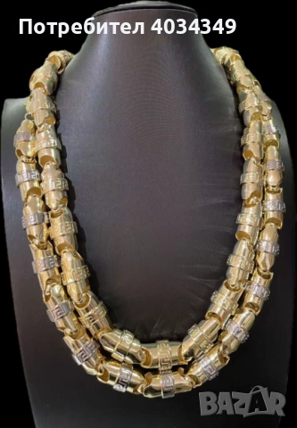 Позлатени мъжки ланци 14к