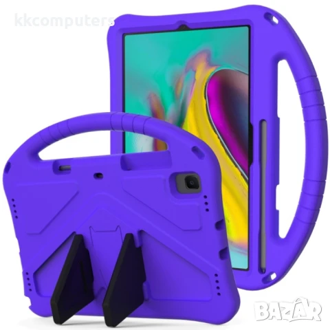 Samsung Galaxy Tab S5e T720/T725 Foldable Thumb Kickstand EVA Удароустойчив Калъф и Протектор, снимка 3 - Калъфи, кейсове - 51146692