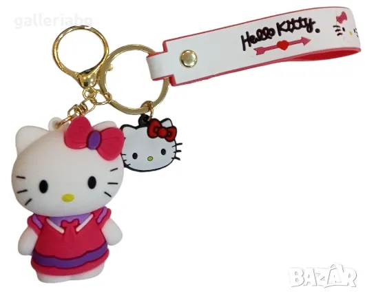 Ключодържател: Гумена фигурка Hello Kitty