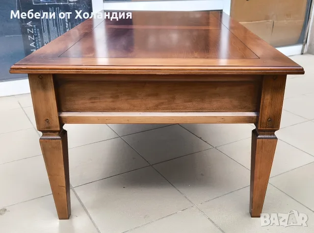 Холна маса от масив с чекмеджета, снимка 5 - Маси - 55976233