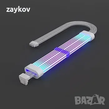 Sirlyr 12VHPWR RGB кабел, PCIE 5.0 RGB кабели, 16-пинов GPU ARGB удължител, снимка 2 - Друга електроника - 48086869