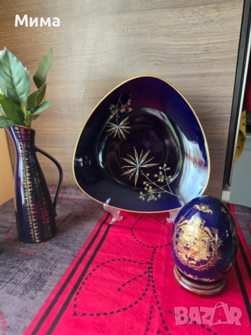 Порцеланови вази и купа кобалт, снимка 5 - Декорация за дома - 51843627