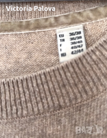 Луксозна зимна рокля органик памук 70% и кашмир 30%, снимка 4 - Рокли - 52651557