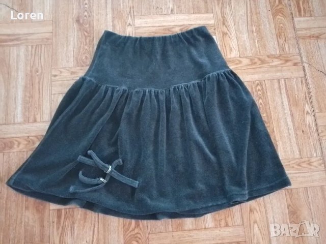 Детска пола тъмно сив цвят, снимка 2 - Детски рокли и поли - 49706508