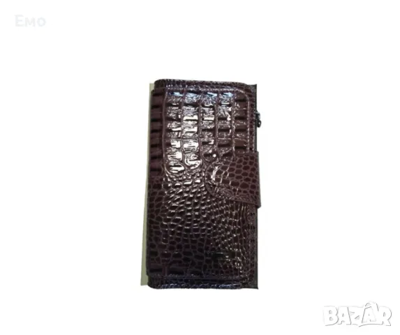 Стилно дамско портмоне с кроко дизайн, снимка 4 - Портфейли, портмонета - 48502286