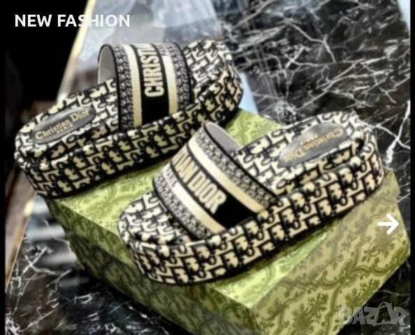 Дамски Чехли -40,41н.⚡ DIOR , снимка 2 - Чехли - 51170625