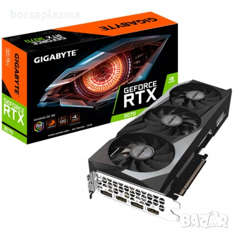 GIGABYTE GeForce RTX 3070 Gaming OC 8G, 8GB GDDR6, 2x HDMI, 2x DP (GV-N3070GAMING OC-8GD), снимка 1 - Видеокарти - 32602992