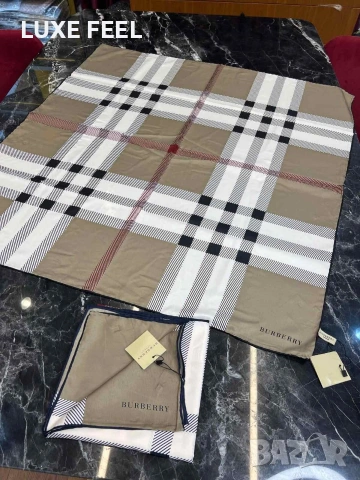 Дамски Шалове - Коприна ⚜️ BURBERRY 