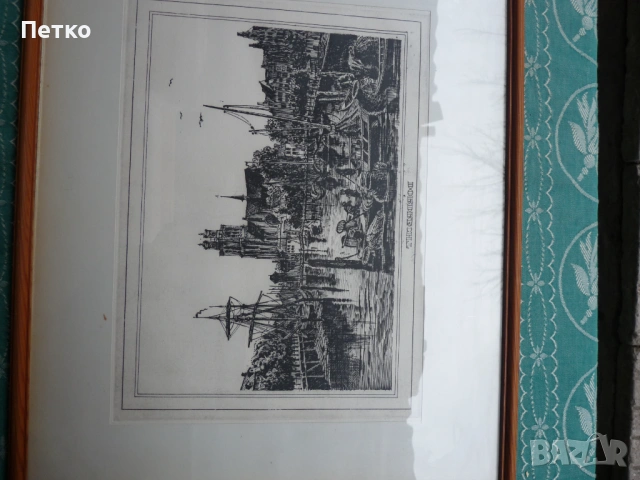 Стара картина  48 / 40 см, снимка 10 - Антикварни и старинни предмети - 53635207