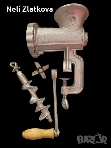 Ръчна месомелачка от неръждаема стомана Pelitte, снимка 7 - Декорация за дома - 53043416