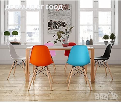 ПРОМОЦИЯ Висококачествени трапезни столове LQ-YMS-4LAN, снимка 3 - Столове - 33775668