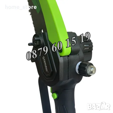 Комплект акумулаторна резачка и лозарска ножица с дисплей 36V 8Ah с телескопичен прът, снимка 6 - Градинска техника - 50077099