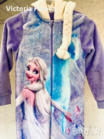 Зимна пижама тип гащеризон DISNEY FROZEN , снимка 2 - Детски пижами - 47339446