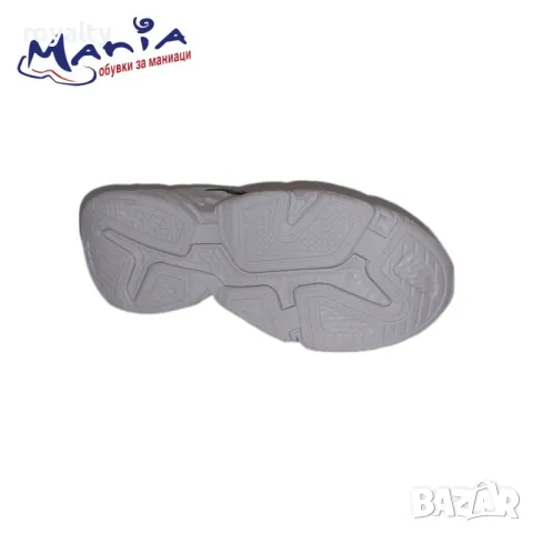 Дамски маратонки в бяло с повдигнато ходило, снимка 2 - Маратонки - 49929737