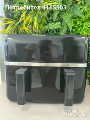 Двоен Air fryer T&G BEST COOKING 32847A0 - отделни LED дисплеи за всяка зона, снимка 2 - Уреди за готвене на пара - 52676581