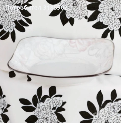 Елегантна керамична чиния, снимка 4 - Чинии - 51393924