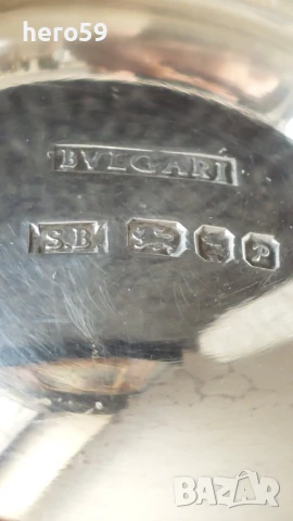 Дизайнерска фирмена сребърна чаша сребро 925 фирма- BVLGARI, снимка 2 - Колекции - 51004752