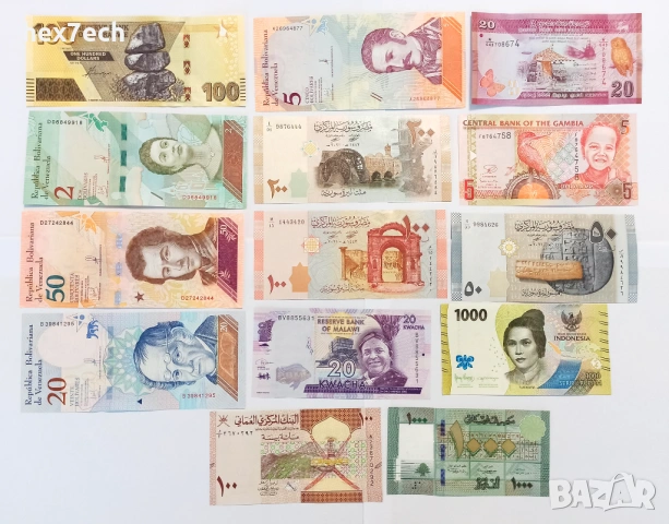 ❤️ ⭐ Лот банкноти 14 броя UNC нови ⭐ ❤️