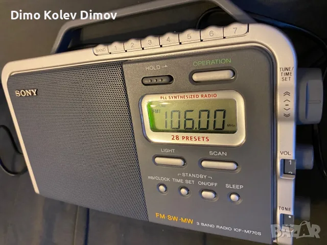 SONY ICF 770 Радио, Транзистор СОНИ, снимка 5 - Радиокасетофони, транзистори - 48530548