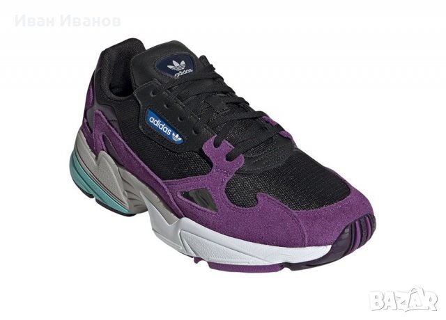 оригинални маратонки Adidas  Falcon Black Purple  номер 41-41,5, снимка 9 - Маратонки - 39989875