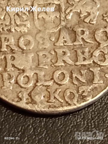 Сребърна монета 3 гроша 1603г. Сигизмунд трети Краков Полша за КОЛЕКЦИЯ 52632, снимка 7 - Нумизматика и бонистика - 53097043