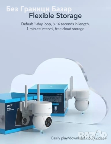 Нова Безжична соларна охранителна камера PIR сирена WiFi 2.4GHz охрана, снимка 8 - IP камери - 53011197