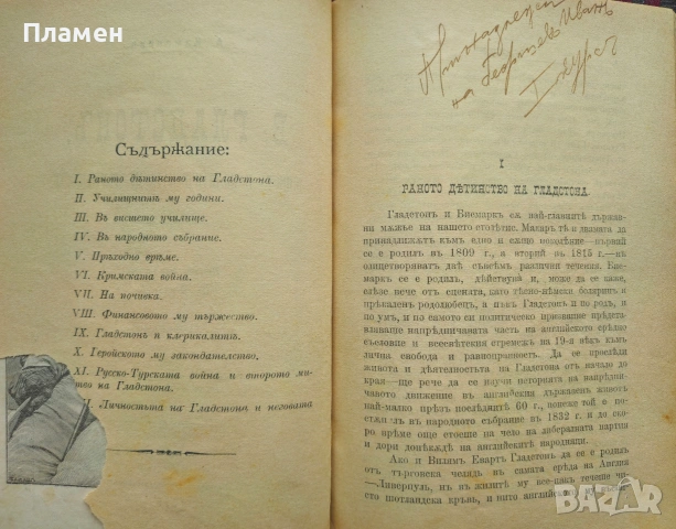 Пролетариите или "Трай коню за зелена трева" / В. Гладстонъ, живота и политическата му деятелность , снимка 4 - Антикварни и старинни предмети - 53872808
