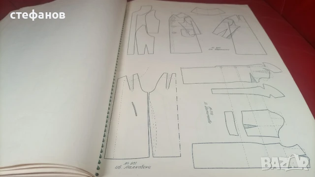 Старо списание за мода „Божур” – 1959 г, рисунки, кройки, 60 страници, снимка 9 - Антикварни и старинни предмети - 50682813