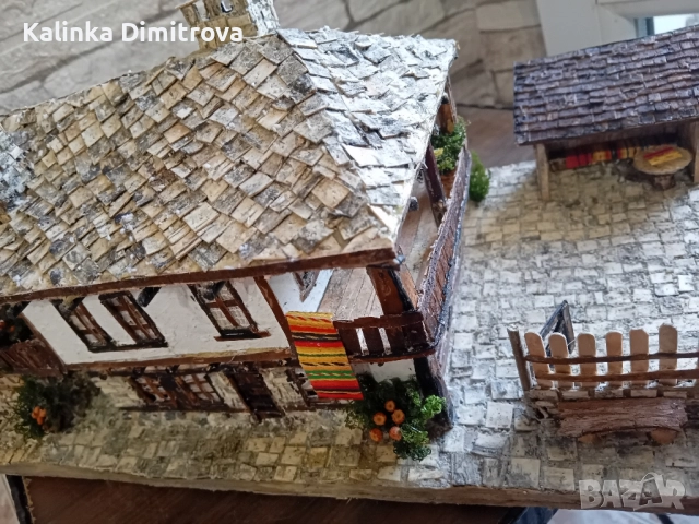 Макет на старинна къща-ръчна изработка., снимка 10 - Декорация за дома - 51460813