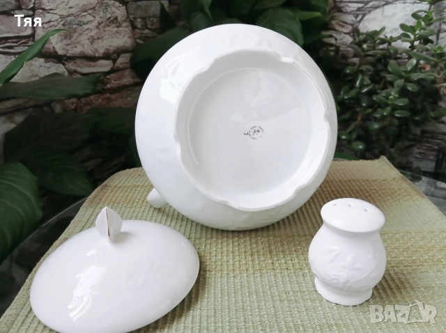 БГ порцелан бяла Шипка,  супник и солничка , снимка 2 - Сервизи - 52271177