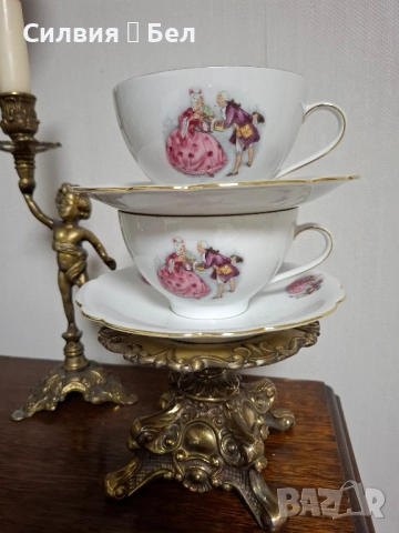 Винтидж комплект за двама , снимка 3 - Чаши - 51895931