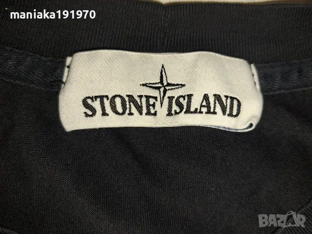 Stone Island  Compass-appliqué cotton T-shirt (S) мъжка тениска, снимка 4 - Тениски - 50383690
