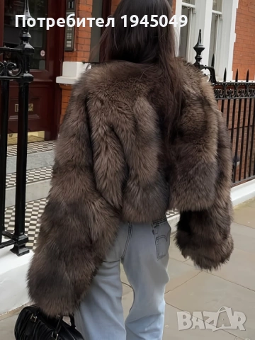 Дамско Зимно Кожухче (С - М размер), снимка 3 - Якета - 53650281