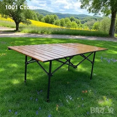 Голяма Къмпинг Маса Сгъваем Плот, снимка 1