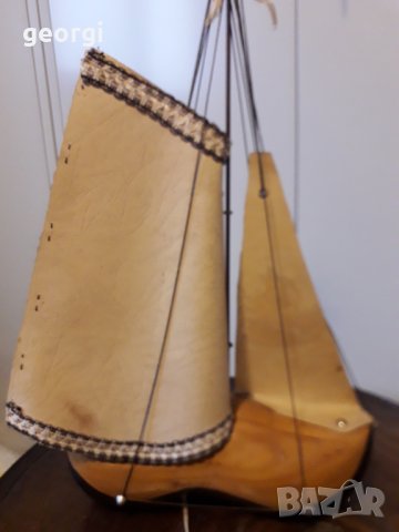 Декоративна настолна лампа от сабо, снимка 5 - Настолни лампи - 34647895