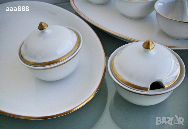 Чинии плато, солници, сосиери порцелан Бохемия, снимка 2 - Чинии - 36185959